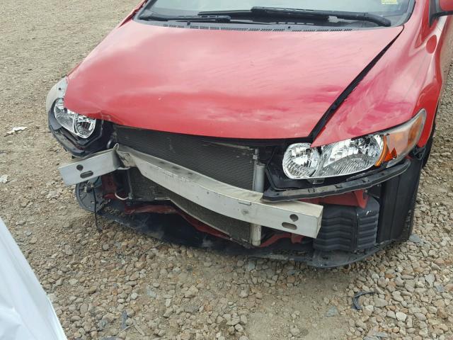 2HGFG129X8H518794 - 2008 HONDA CIVIC EXL წითელი ფოტო 9