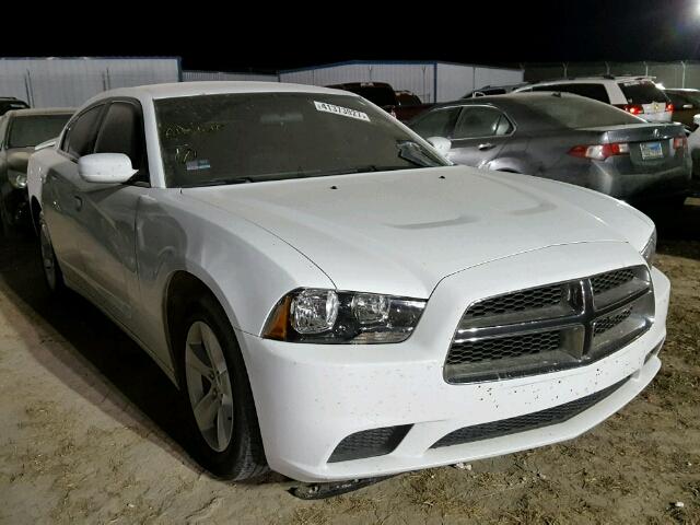 2C3CDXBG3EH338357 - 2014 DODGE CHARGER SE WHITE photo 1