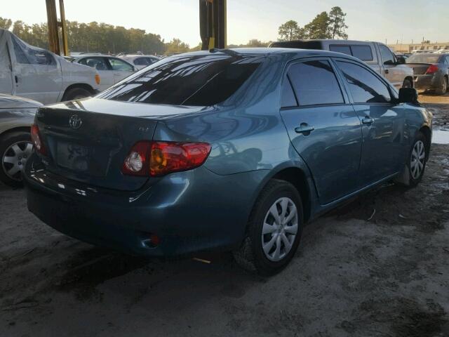 JTDBU4EE9A9115492 - 2010 TOYOTA COROLLA BA TEAL photo 4