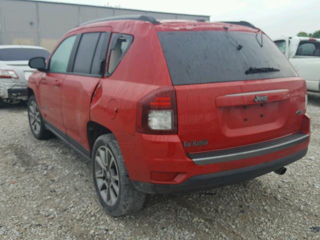 1C4NJCBA7GD784710 - 2016 JEEP COMPASS SP RED photo 3