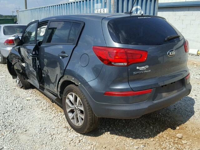 KNDPB3AC2E7559468 - 2014 KIA SPORTAGE B GRAY photo 3