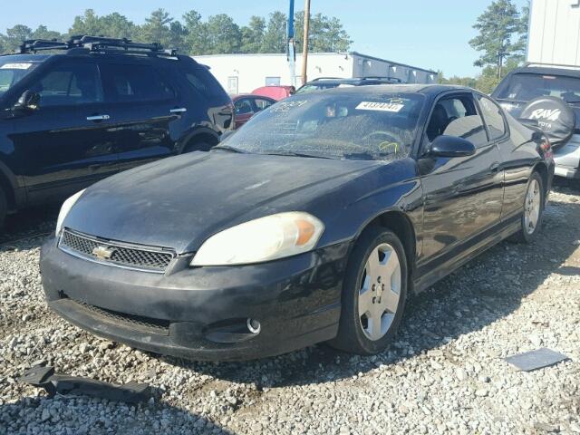 2G1WL16C869181056 - 2006 CHEVROLET MONTE CARL BLACK photo 2