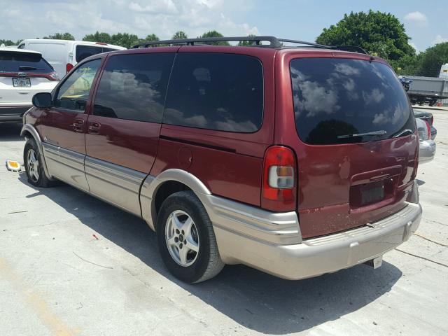 1GMDX03EX2D111599 - 2002 PONTIAC MONTANA MAROON photo 3