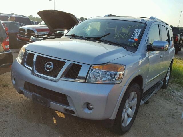 5N1BA0NDXAN613065 - 2010 NISSAN ARMADA SILVER photo 2