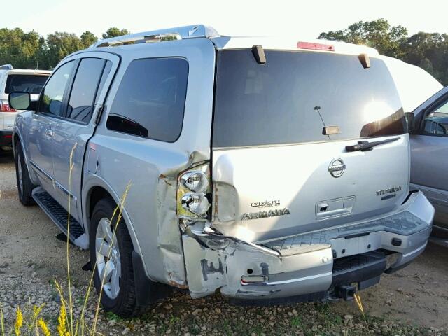 5N1BA0NDXAN613065 - 2010 NISSAN ARMADA SILVER photo 3