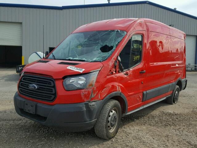 1FTBW2CM9JKA06919 - 2018 FORD TRANSIT T- RED photo 2