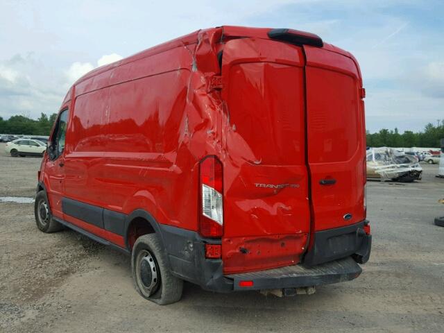 1FTBW2CM9JKA06919 - 2018 FORD TRANSIT T- RED photo 3