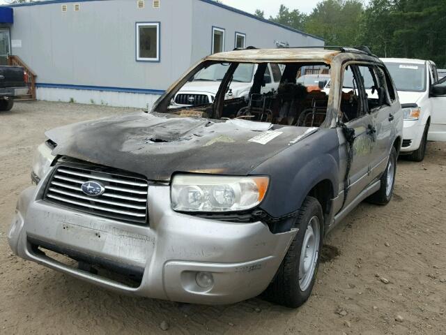 JF1SG63657G714057 - 2007 SUBARU FORESTER 2 SILVER photo 2