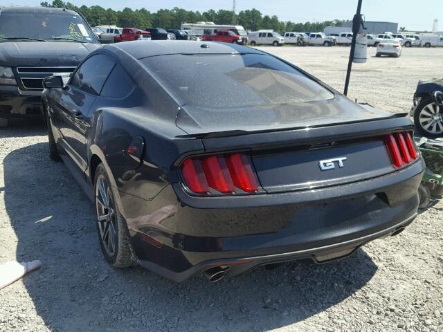 1FA6P8CF7F5412793 - 2015 FORD MUSTANG GT BLACK photo 3