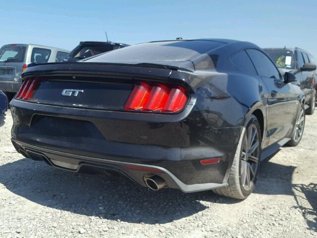 1FA6P8CF7F5412793 - 2015 FORD MUSTANG GT BLACK photo 4