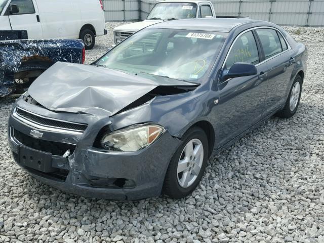 1G1ZG57B28F204338 - 2008 CHEVROLET MALIBU LS გრაფიტი ფოტო 2