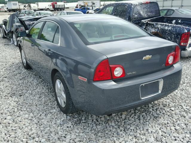 1G1ZG57B28F204338 - 2008 CHEVROLET MALIBU LS გრაფიტი ფოტო 3