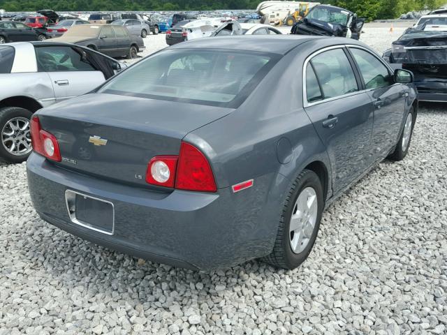 1G1ZG57B28F204338 - 2008 CHEVROLET MALIBU LS გრაფიტი ფოტო 4