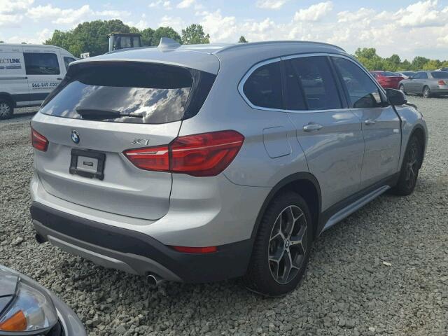 WBXHT3C38GP883058 - 2016 BMW X1 XDRIVE2 SILVER photo 4