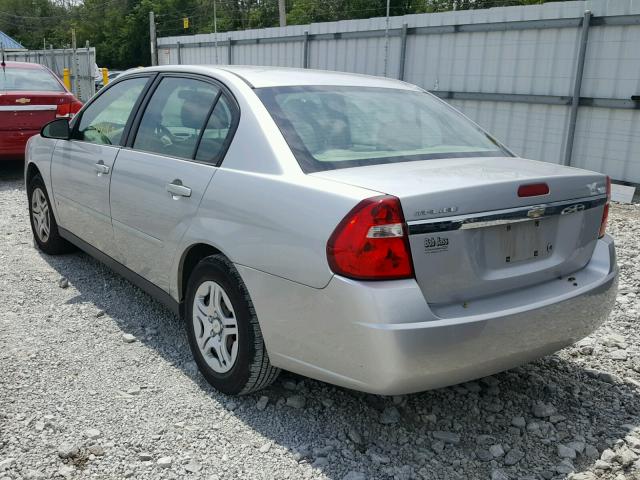 1G1ZS58FX7F181616 - 2007 CHEVROLET MALIBU LS ვერცხლისფერი ფოტო 3