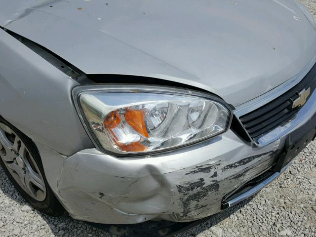 1G1ZS58FX7F181616 - 2007 CHEVROLET MALIBU LS ვერცხლისფერი ფოტო 9