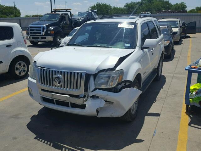 4M2CU87168KJ41549 - 2008 MERCURY MARINER PR WHITE photo 2