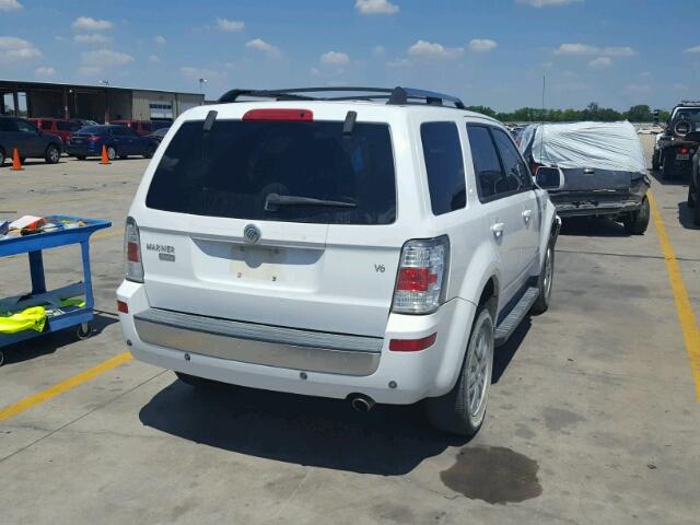 4M2CU87168KJ41549 - 2008 MERCURY MARINER PR WHITE photo 4