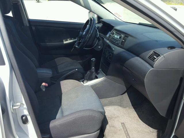2T1BY32EX5C348820 - 2005 TOYOTA COROLLA XR 银色 照片 5