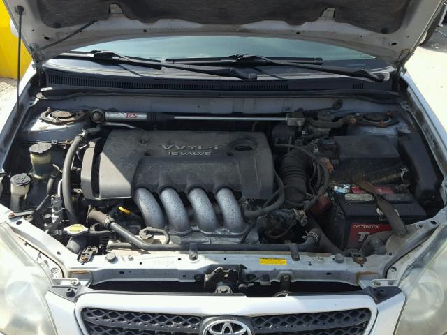 2T1BY32EX5C348820 - 2005 TOYOTA COROLLA XR 银色 照片 7