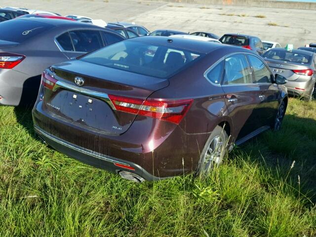 4T1BK1EB7HU244859 - 2017 TOYOTA AVALON BURGUNDY photo 4