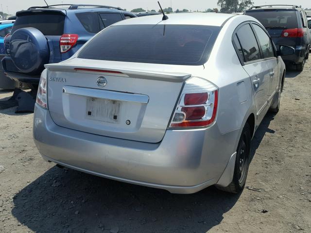 3N1AB6AP8BL646960 - 2011 NISSAN SENTRA 2.0 SILVER photo 4