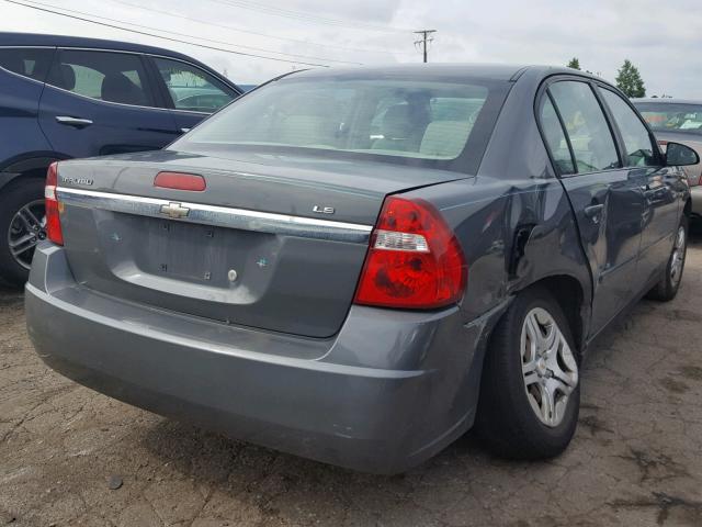 1G1ZS58F87F312607 - 2007 CHEVROLET MALIBU LS ნაცრისფერი ფოტო 4