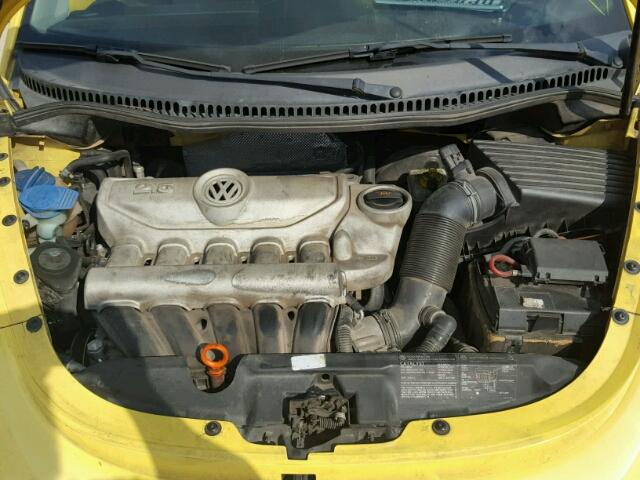 3VWSW31C76M406037 - 2006 VOLKSWAGEN NEW BEETLE YELLOW photo 7