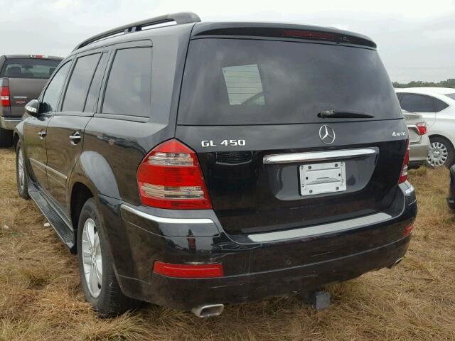 4JGBF71E67A236131 - 2007 MERCEDES-BENZ GL BLACK photo 3