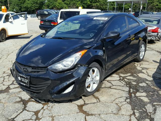 KMHDH6AE6DU023624 - 2013 HYUNDAI ELANTRA CO BLACK photo 2