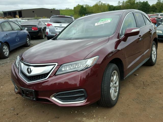 5J8TB4H54GL029154 - 2016 ACURA RDX BURGUNDY photo 2