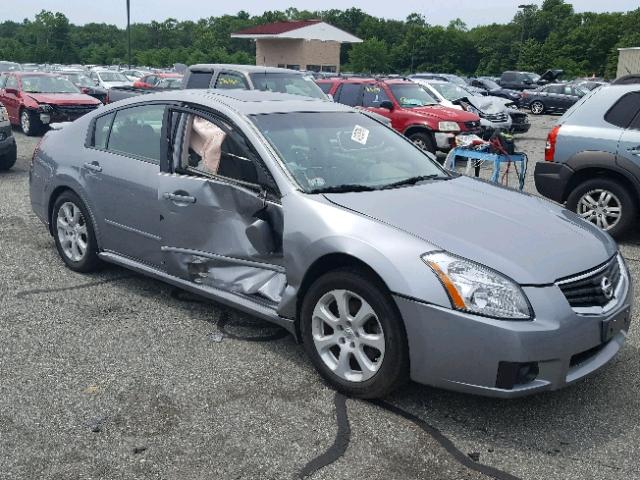 1N4BA41E27C843722 - 2007 NISSAN MAXIMA SE SILVER photo 1