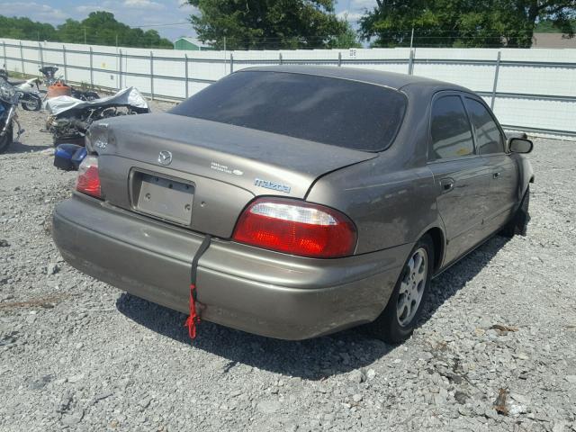 1YVGF22C625295847 - 2002 MAZDA 626 LX GOLD photo 4