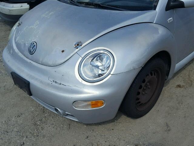 3VWCK21C32M420702 - 2002 VOLKSWAGEN NEW BEETLE ვერცხლისფერი ფოტო 9