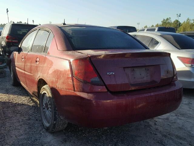 1G8AL55F57Z162924 - 2007 SATURN ION LEVEL BURGUNDY photo 3