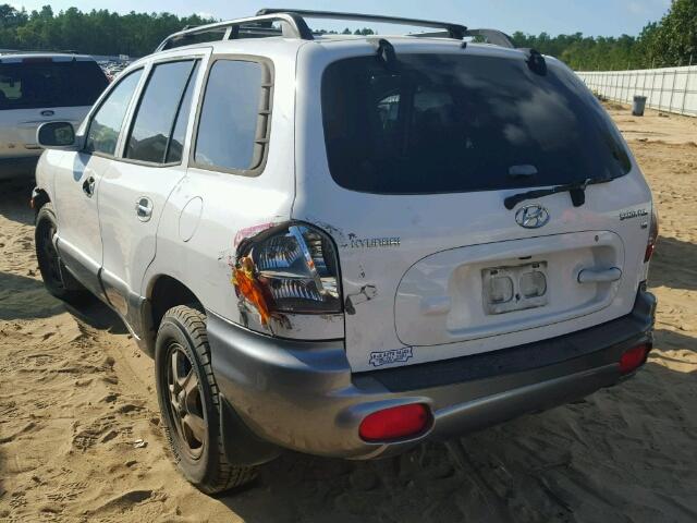 KM8SC13D63U391040 - 2003 HYUNDAI SANTA FE G WHITE photo 3