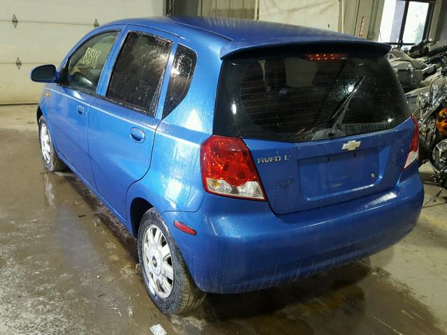 KL1TJ62654B197103 - 2004 CHEVROLET AVEO LS BLUE photo 3