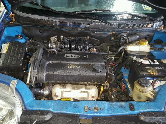 KL1TJ62654B197103 - 2004 CHEVROLET AVEO LS BLUE photo 7