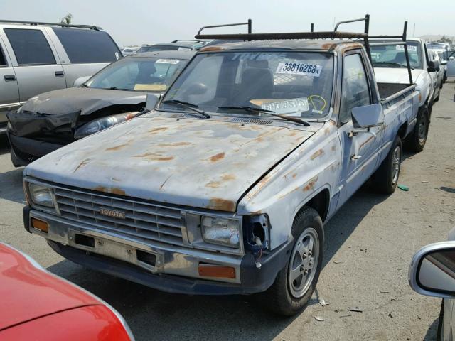 JT4RN50RXE0009557 - 1984 TOYOTA PICKUP 1/2 BLUE photo 2