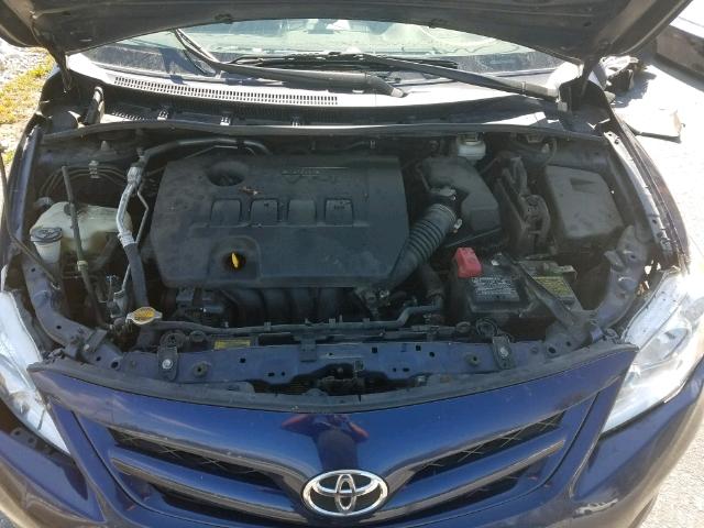 2T1BU4EE5CC772951 - 2012 TOYOTA COROLLA BLUE photo 7