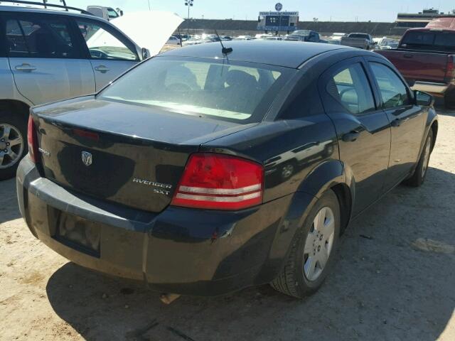 1B3LC46B39N562111 - 2009 DODGE AVENGER BLACK photo 4