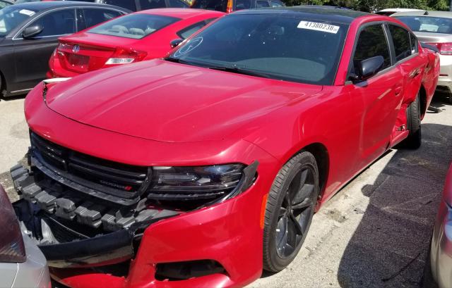 2C3CDXHG2HH620498 - 2017 DODGE CHARGER SX RED photo 2