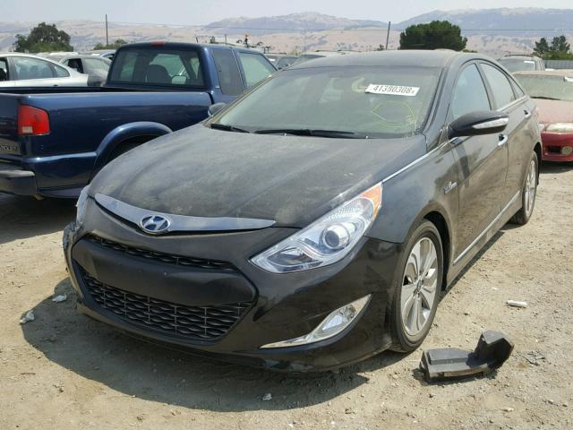 KMHEC4A46DA101335 - 2013 HYUNDAI SONATA HYB BLACK photo 2