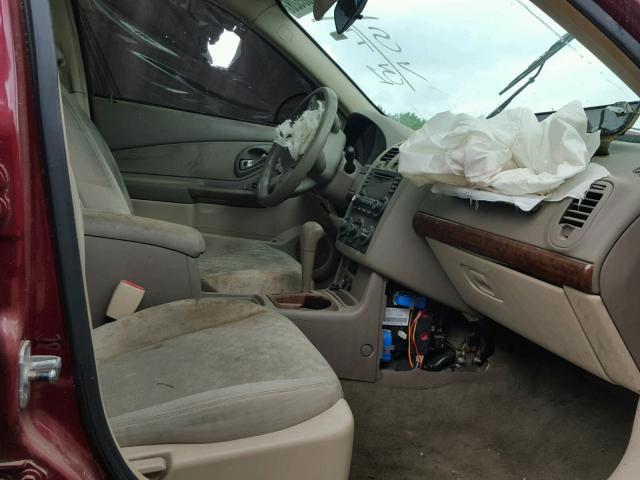 1G1ZT548X5F245199 - 2005 CHEVROLET MALIBU LS ბურგუნდია ფოტო 5