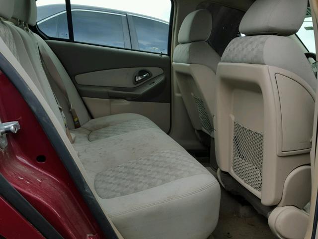 1G1ZT548X5F245199 - 2005 CHEVROLET MALIBU LS ბურგუნდია ფოტო 6