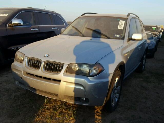 WBXPA93466WG86183 - 2006 BMW X3 SILVER photo 2