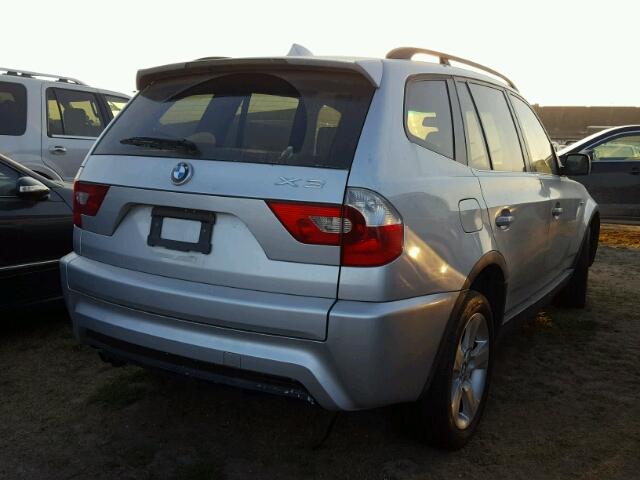 WBXPA93466WG86183 - 2006 BMW X3 SILVER photo 4