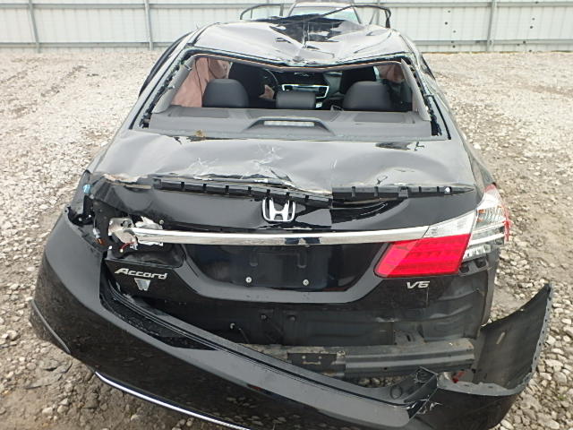 1HGCR3F81DA034516 - 2013 HONDA ACCORD EXL BLACK photo 9