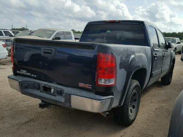 2GTEC13JX81333653 - 2008 GMC SIERRA C15 BLUE photo 4