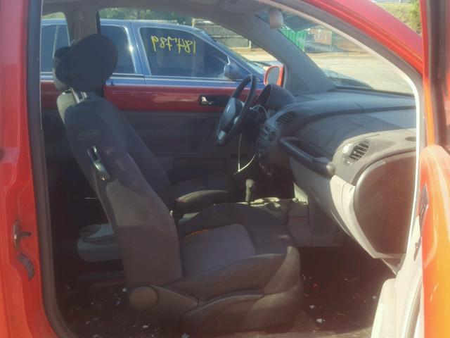 3VWBK21C93M408731 - 2003 VOLKSWAGEN NEW BEETLE ORANGE photo 5